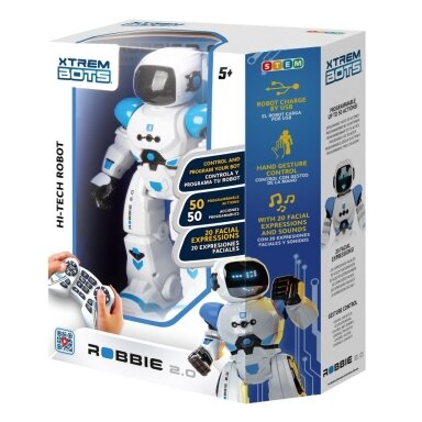 XTREM BOTS Robotas ROBBIE 2.0 (+5m)