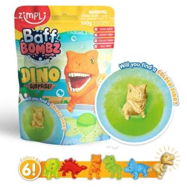 Zimpli Kids BAFF BOMBZ Dino staigmena (1vnt)